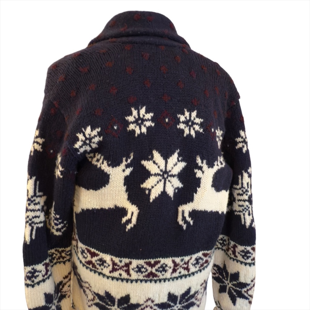 RARE Polo Ralph Lauren Hand-Knit Cardigan – Deer Stag - Picture 3 of 8
